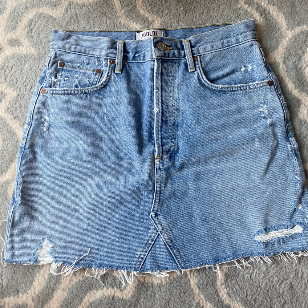 Agolde denim skirt.